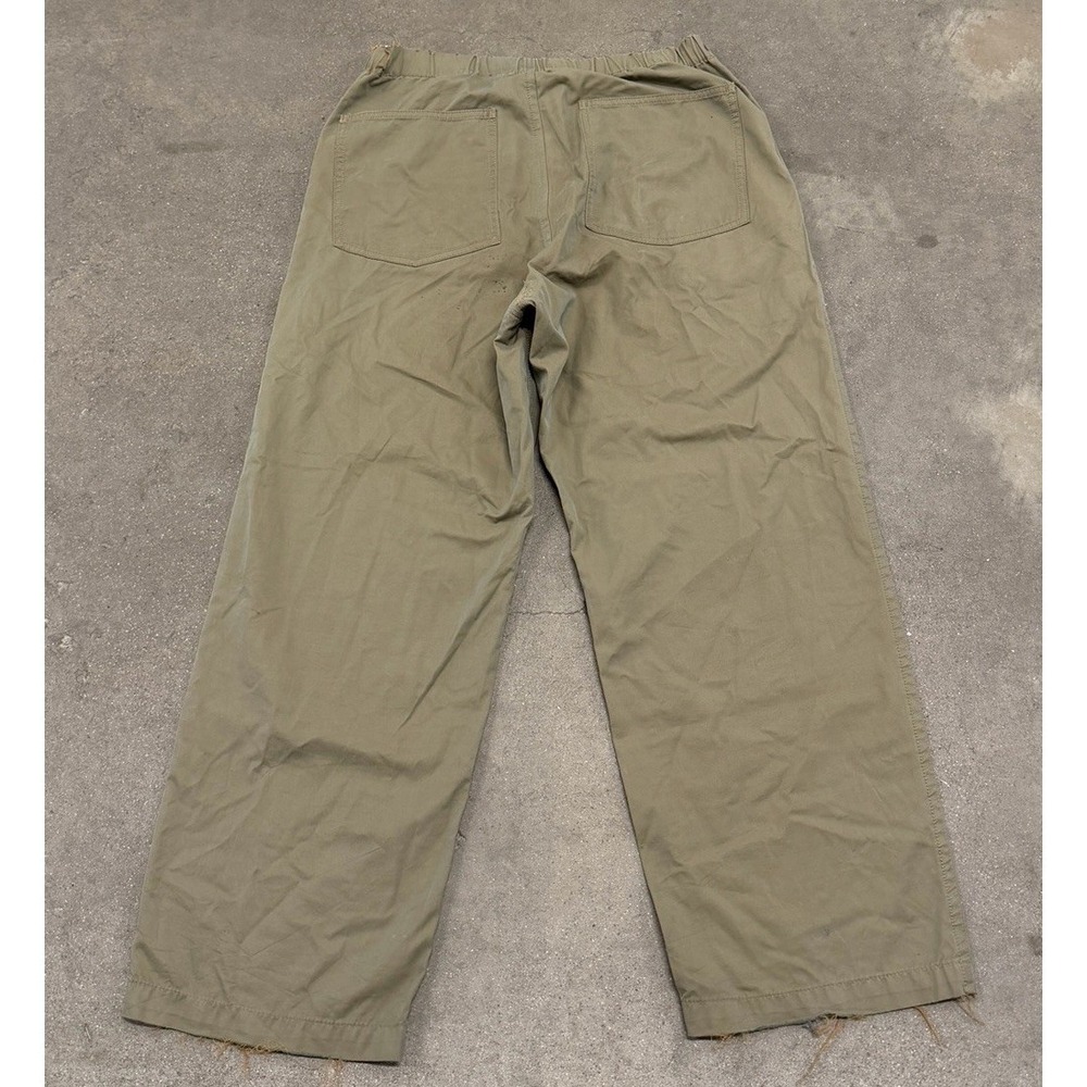 Comme Des Garcons Homme Pants Mens M Brown Pull On Crop Minimalist Japan - Picture 4 of 16